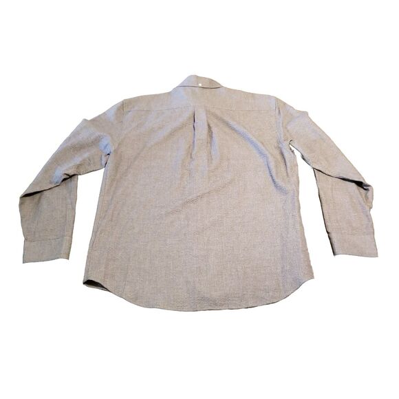 Billy Reid Shirt Men's Size Large Light Brown Standard Fit Long Sleeve Casual - Picture 3 of 5